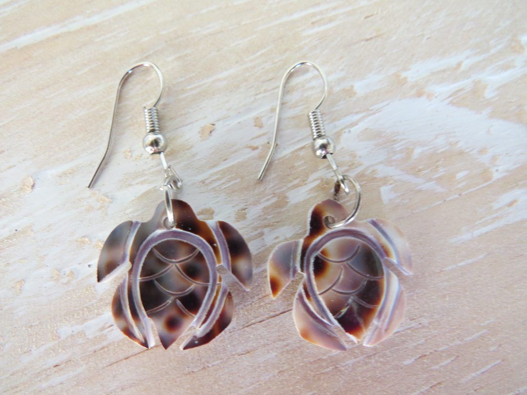 Shell Turtle Shaped Earrings