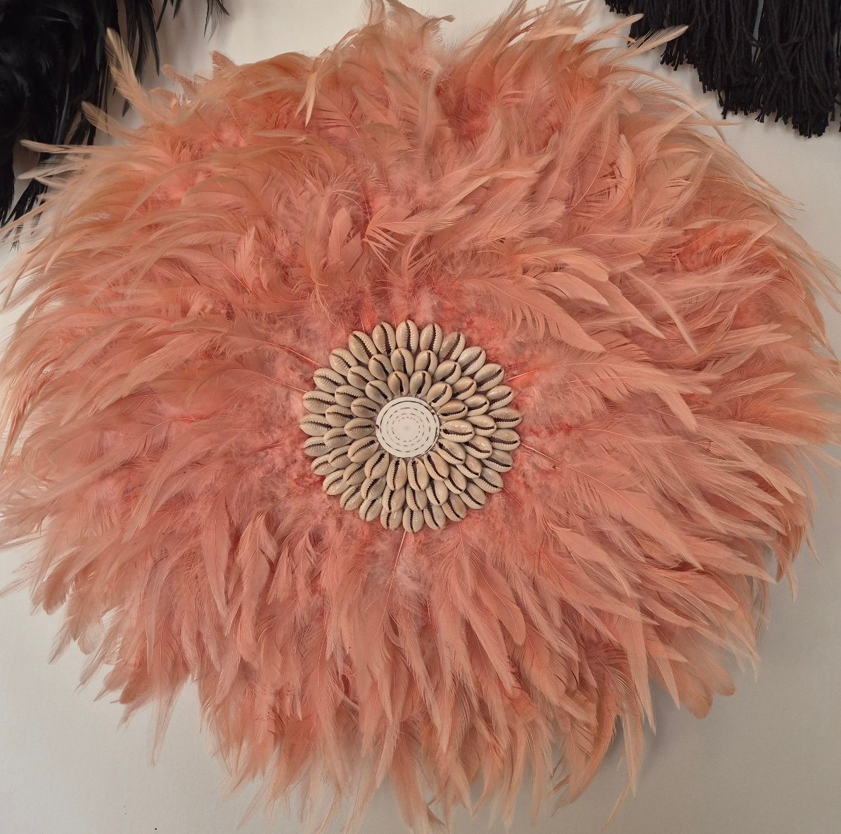 Pink Tribal Luxe Fluffy Feather Juju Hat