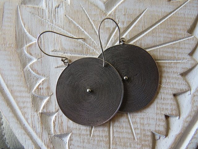 Disc Drop Earrings