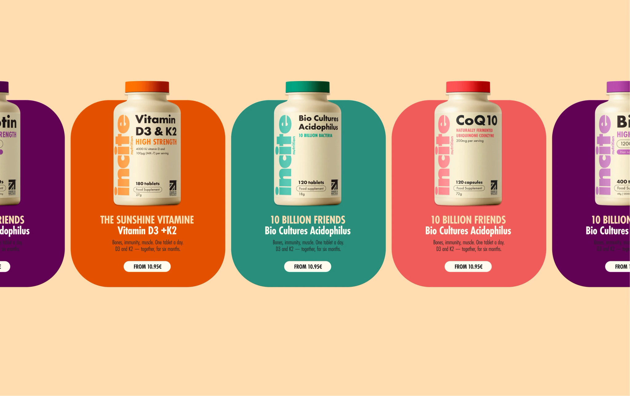 Incite — product bottles