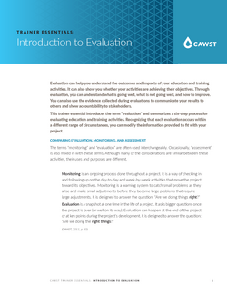 Introduction to Evaluation | WASH Resources