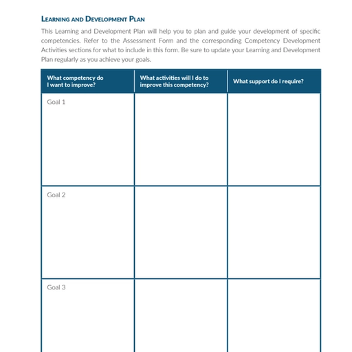 Competency Framework Form Competency Framework Forms for Drinking Water Quality Technicians ...