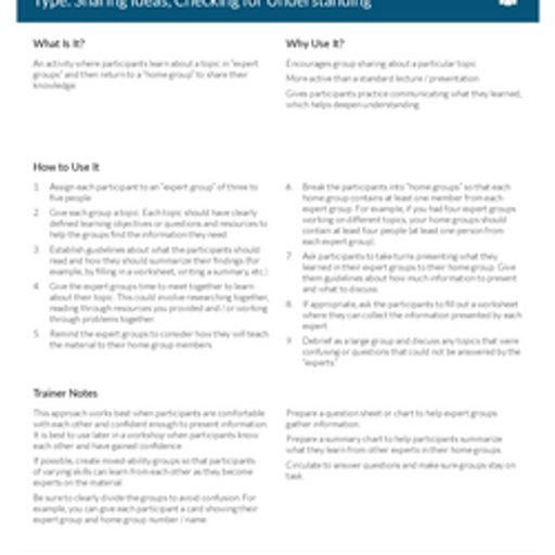 Jigsaw Checklist.pdf Jigsaw Activity Instructions | WASH Resources