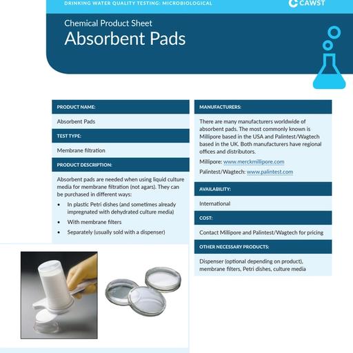 Absorbtech Msds Absorbent Pads Product Sheet | WASH Resources