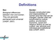 Gender And Sex Definition Presentation Gender WASH Resources