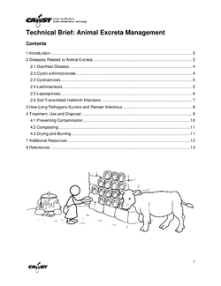 Animal Excreta Management Technical Brief | WASH Resources