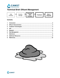 Effluent Management | WASH Resources