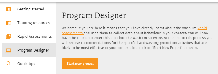 Wash'Em: Using the Software | WASH Resources