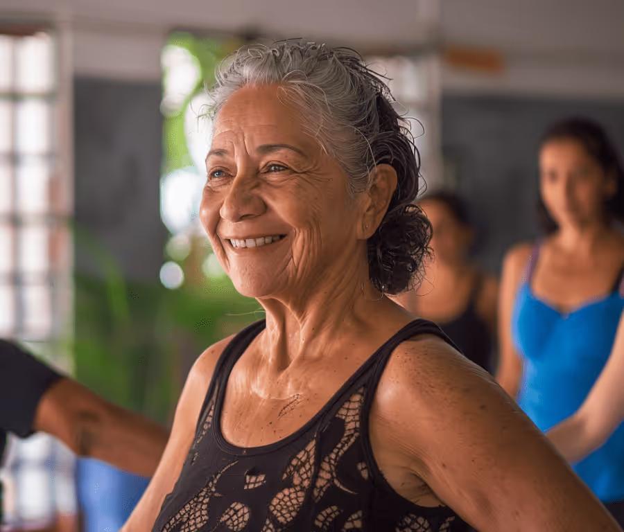 Retrato de Esperanza, miembro de Koltin de 82 años