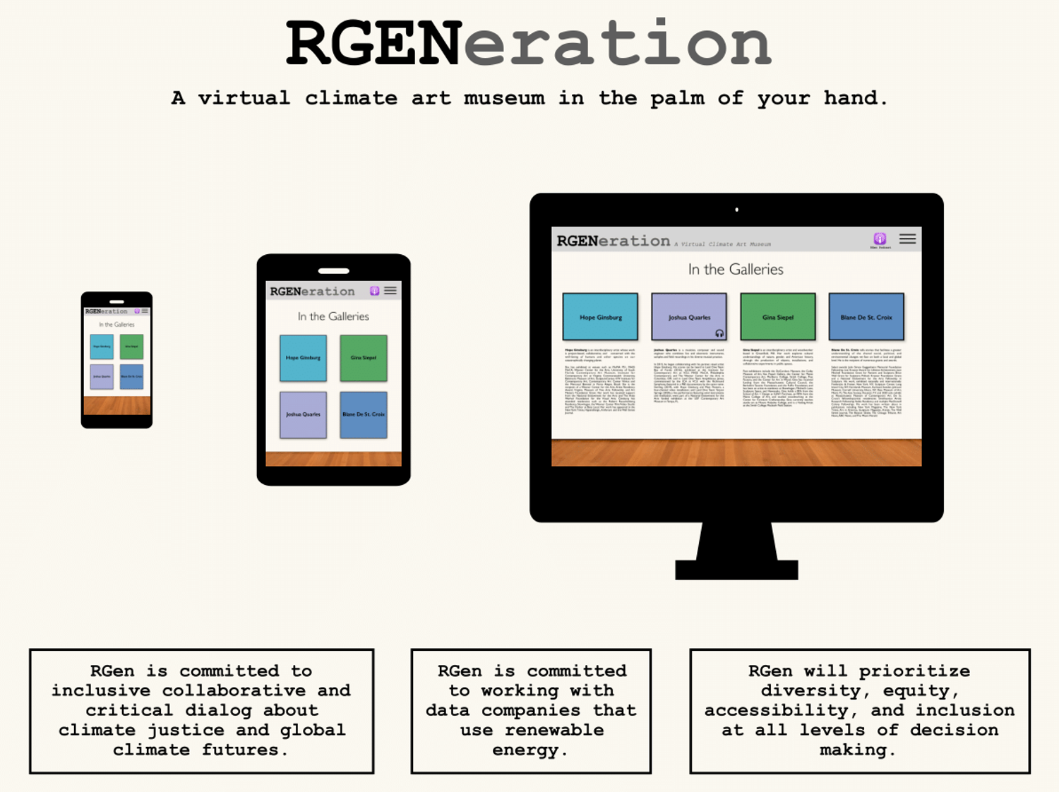 RGeneration A virtual Climate Art Museum Concepts Museums for