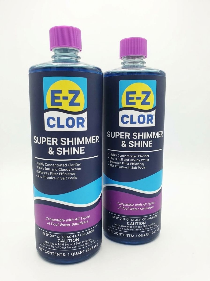 Clarificador E-Z Clor Super Shimmer & Shine, envase del producto