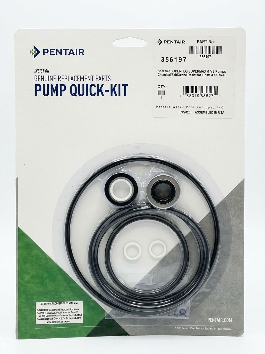 Kit de sellos y empaques para bomba Pentair SuperFlo / SuperMax, envase del producto