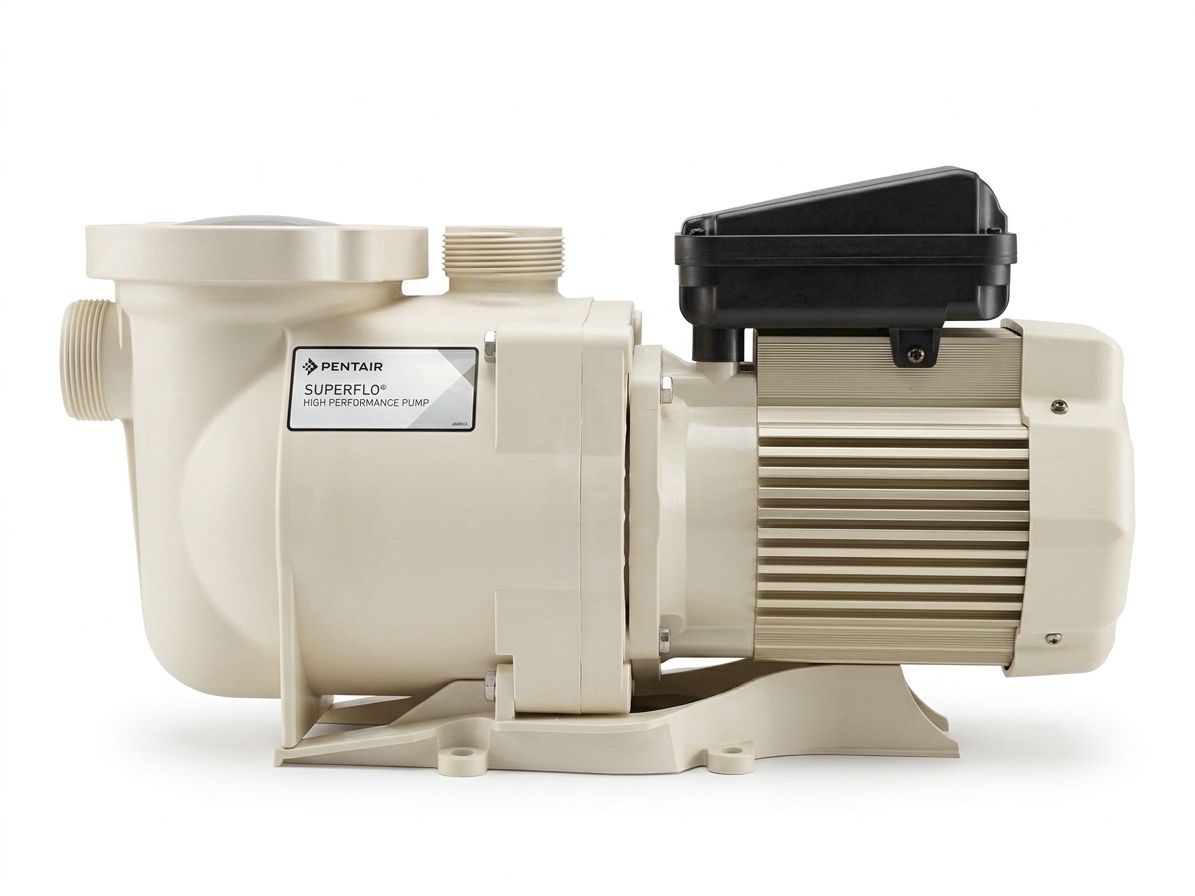 Bomba para piscina Pentair SuperFlo, envase del producto