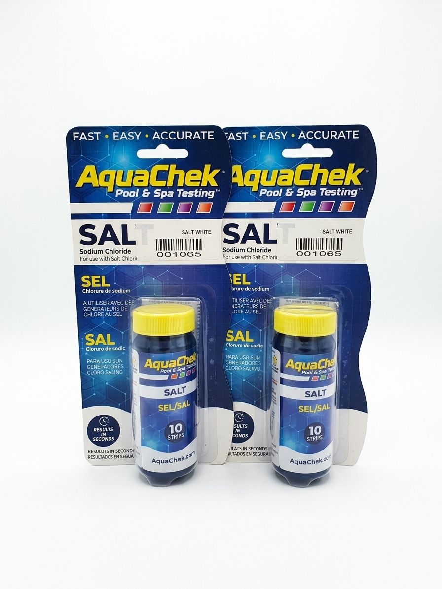 Tiras de prueba de sal AquaChek, envase del producto