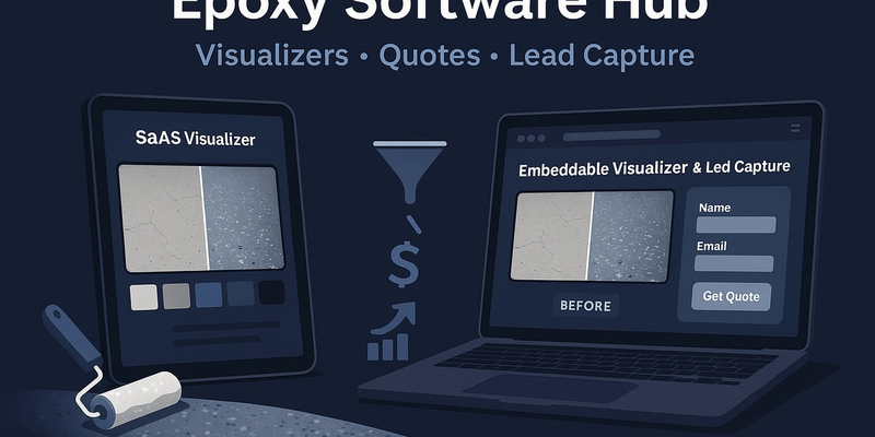 Best Software for Epoxy Contractors | Visualizers & Lead Capture