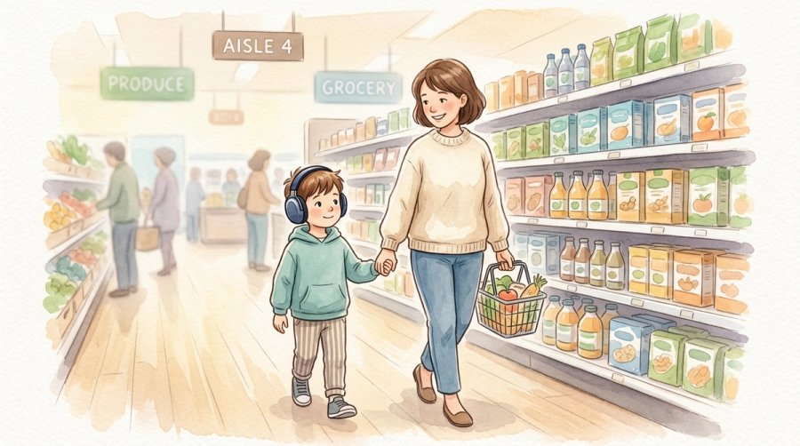 Grocery Shopping with Autistic Kids: Surviving Sensory Overload in Public
