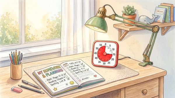 How to Use Visual Timers to Beat Homework Task Paralysis: The 5-Step Executive Function Protocol