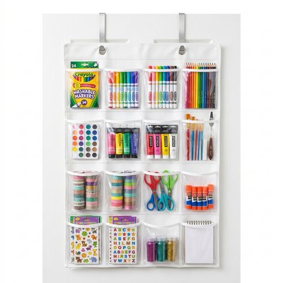 Heavy-Duty Over-the-Door Clear Pocket Hanging Organizer