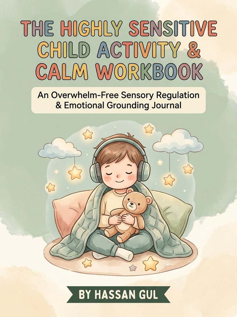 The Highly Sensitive Child Activity & Calm Workbook Cover by Hassan Gul