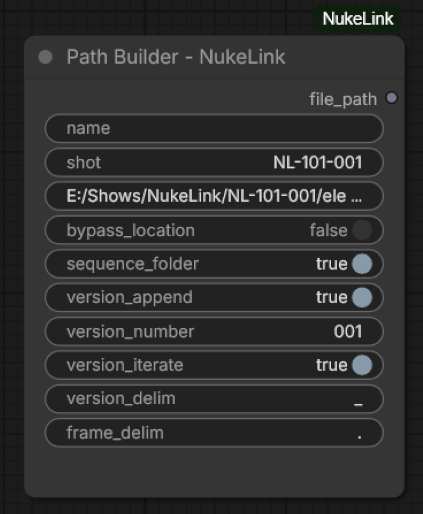 NukeLink Path Builder node