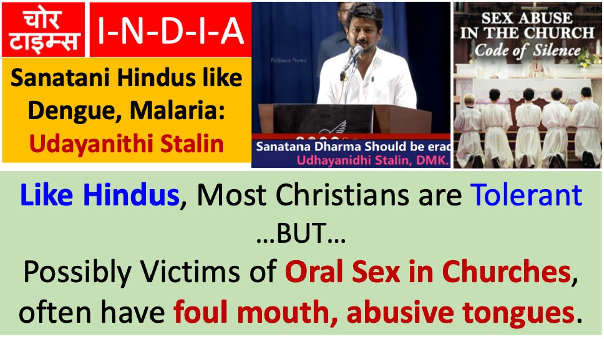 Udayanithi abuses Hinduism