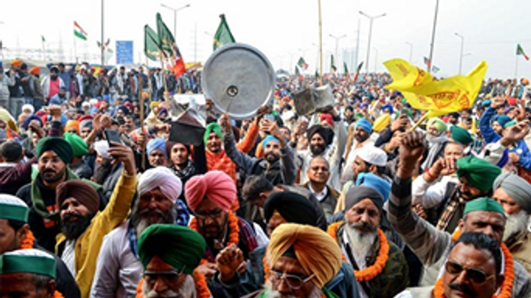 Protests by farmers & their middlemen