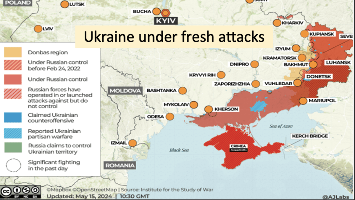 Ukraine under fresh attacks