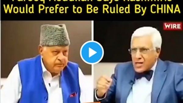 Farooq abdulla speaks