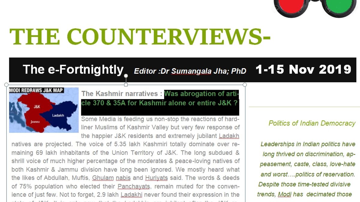 3 yrs of The Counterviews