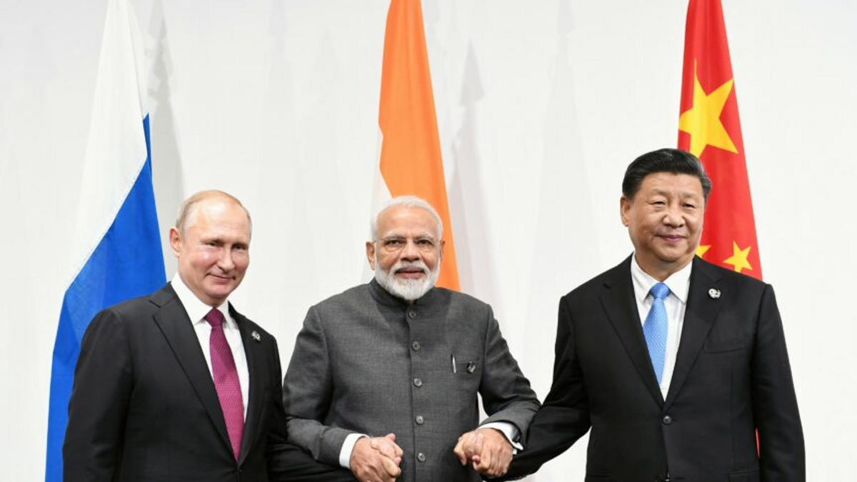 Russia, China and India