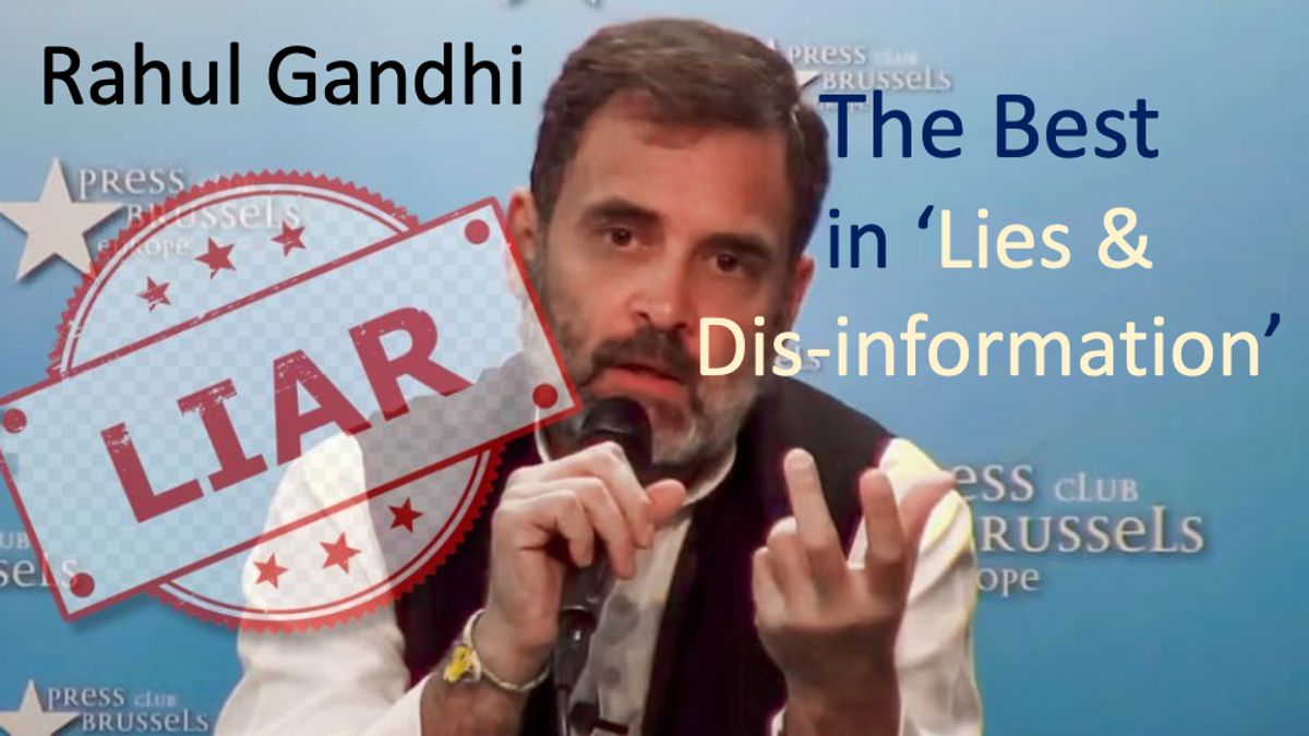 Rahul Gandhi, the liar