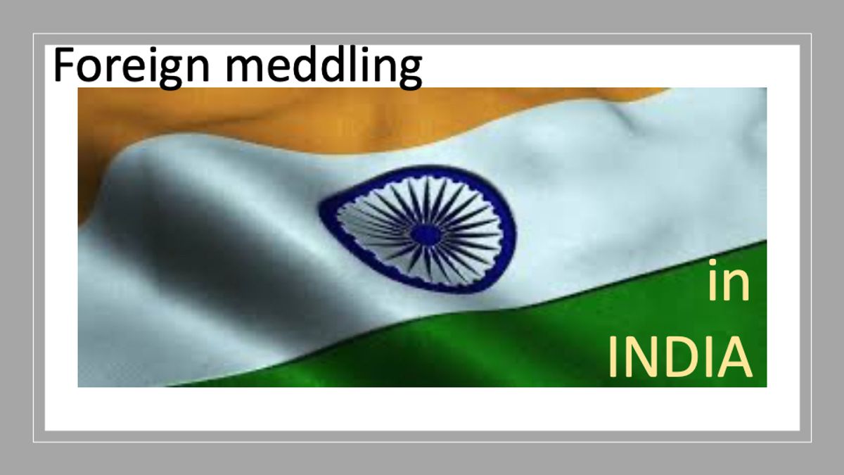 Foreign meddling in Indian election