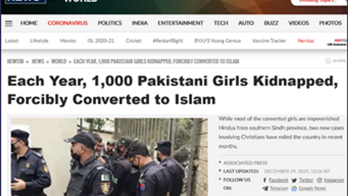 minority women converted in Pakistan