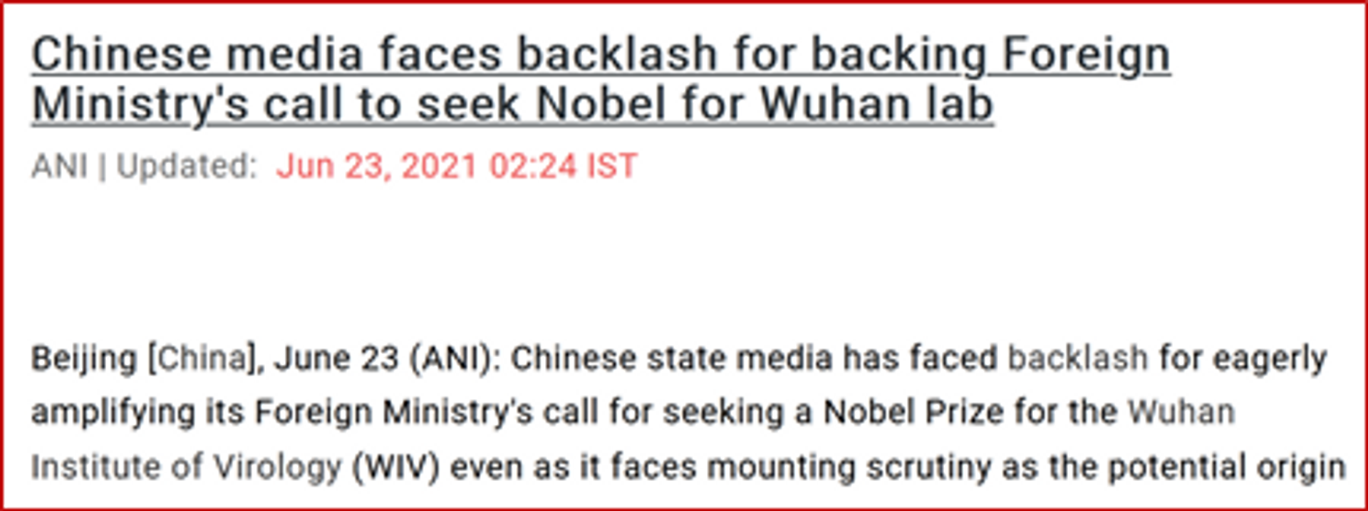 China seeks Nobel prize