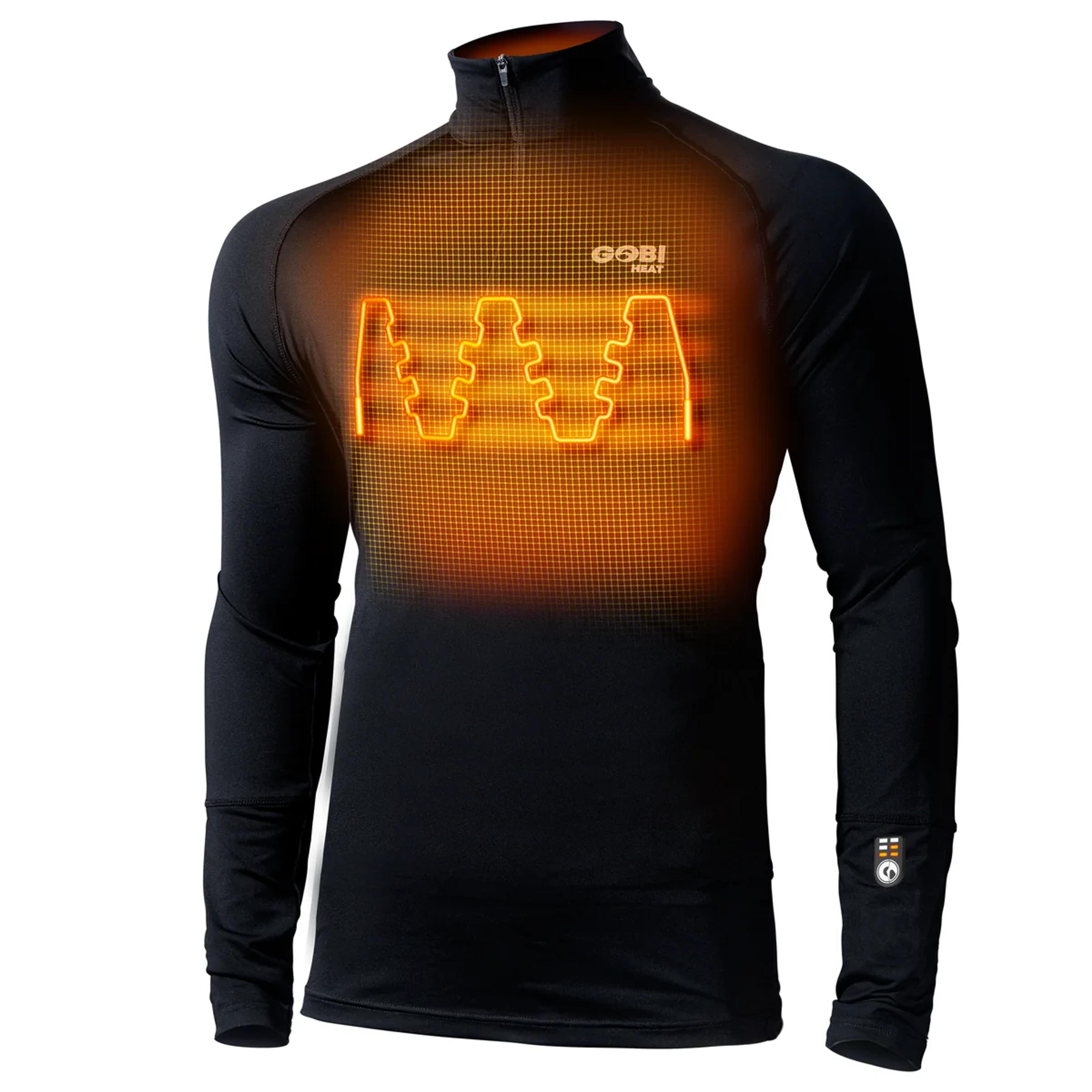 FlexCore Men's Heated Base Layer Shirt in Onyx