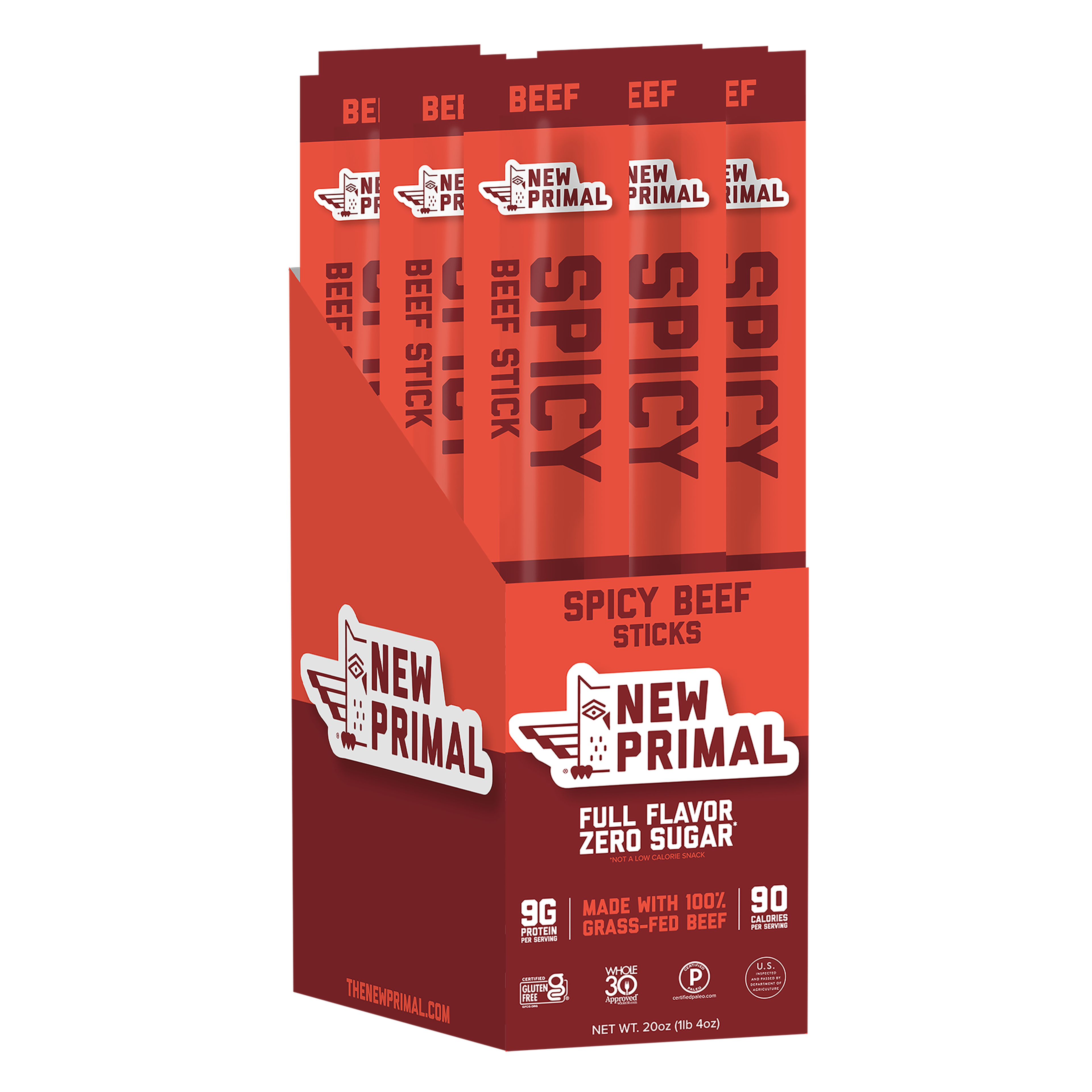 Classic Beef Meat Sticks 100% Grass-Fed Beef (1 Stick)