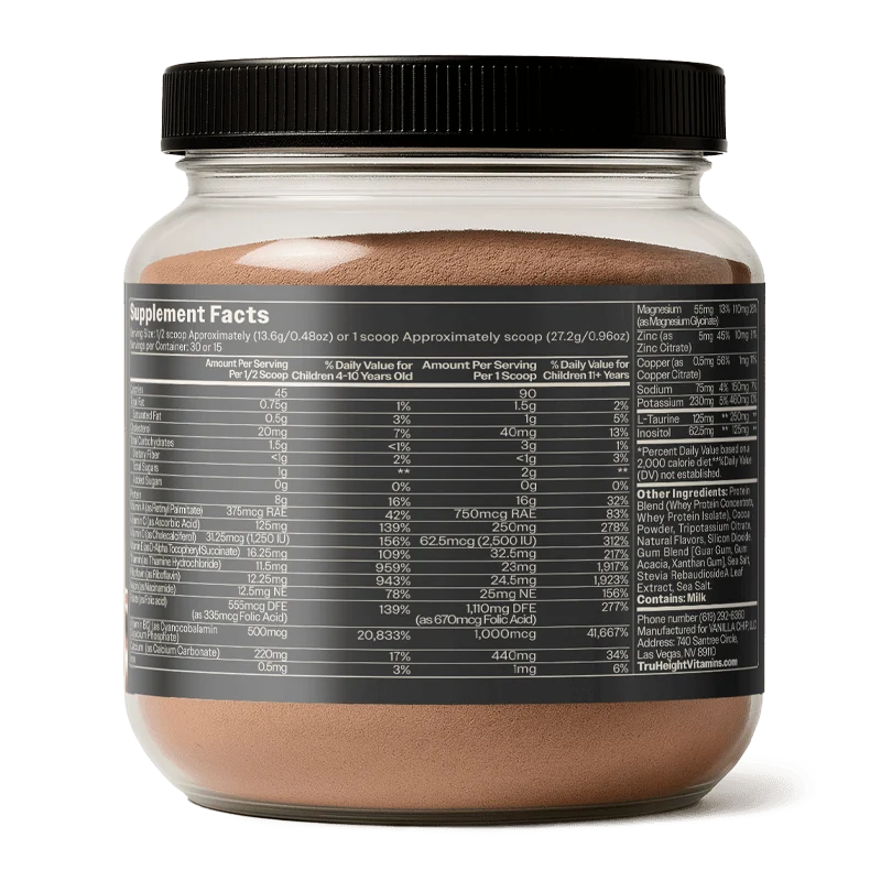 TruHeight Growth Protein Shake