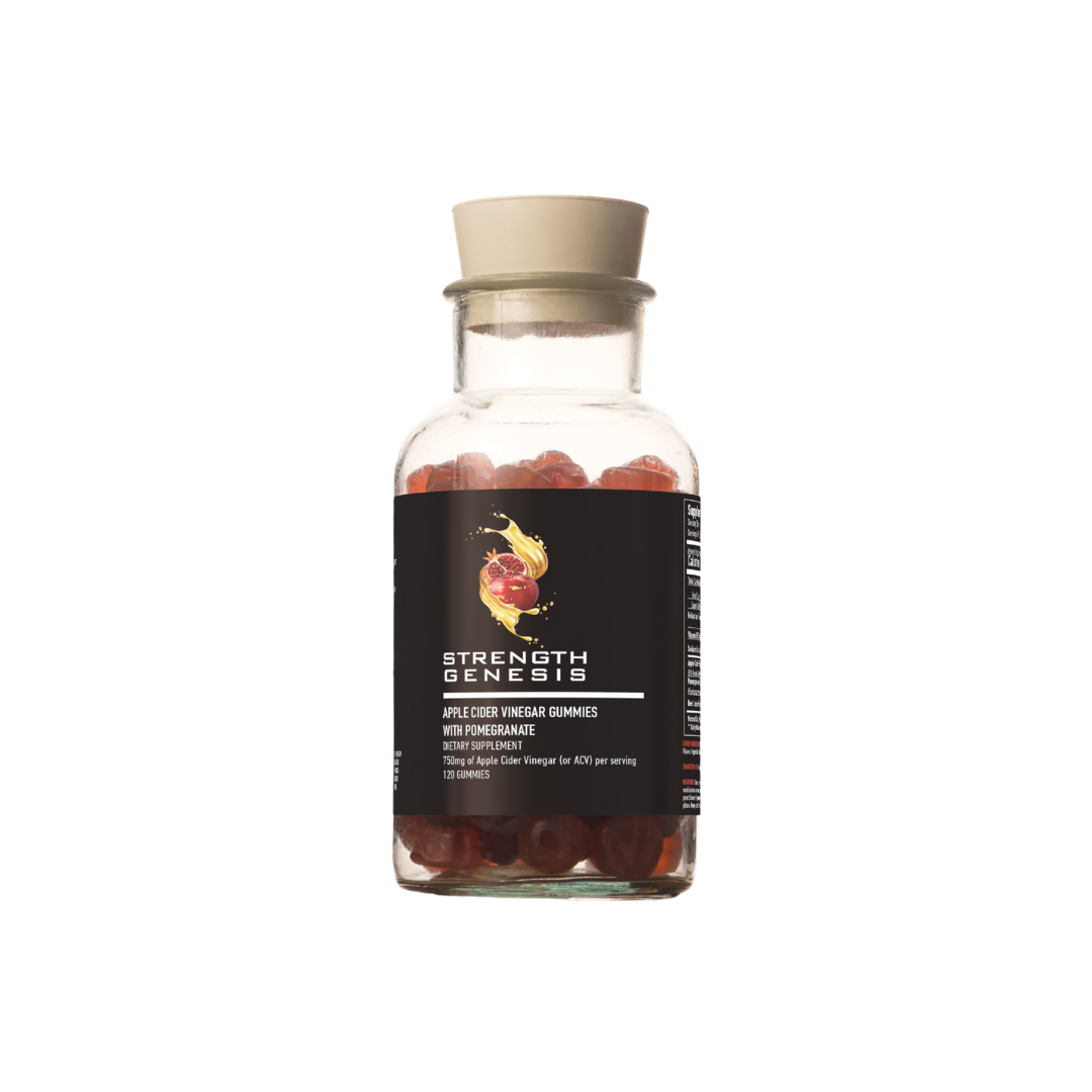 Apple Cider Vinegar With Pomegranate Gummy - 1-Bottle [120ct]
