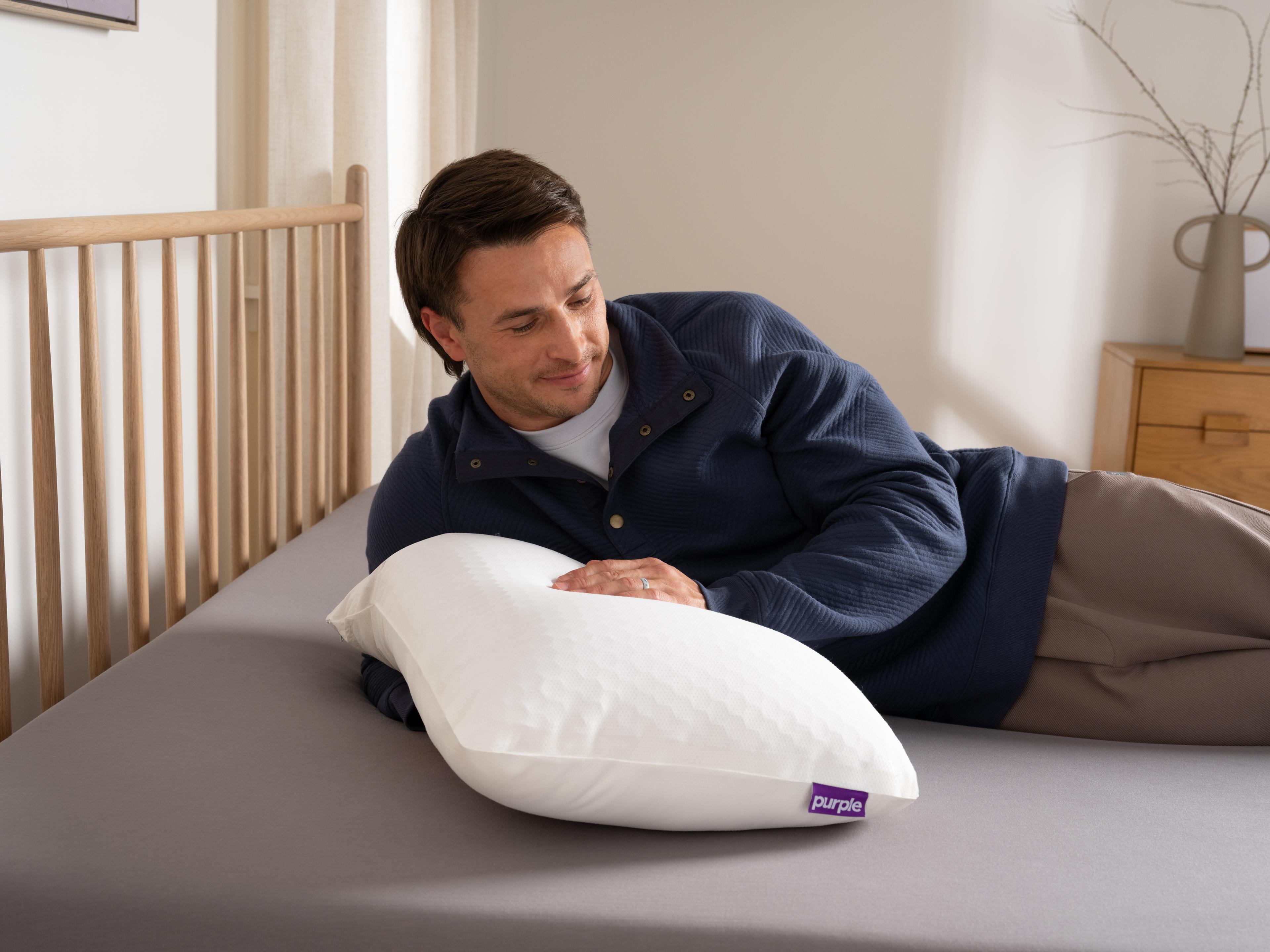 Purple GridCloud® Pillow, view 4
