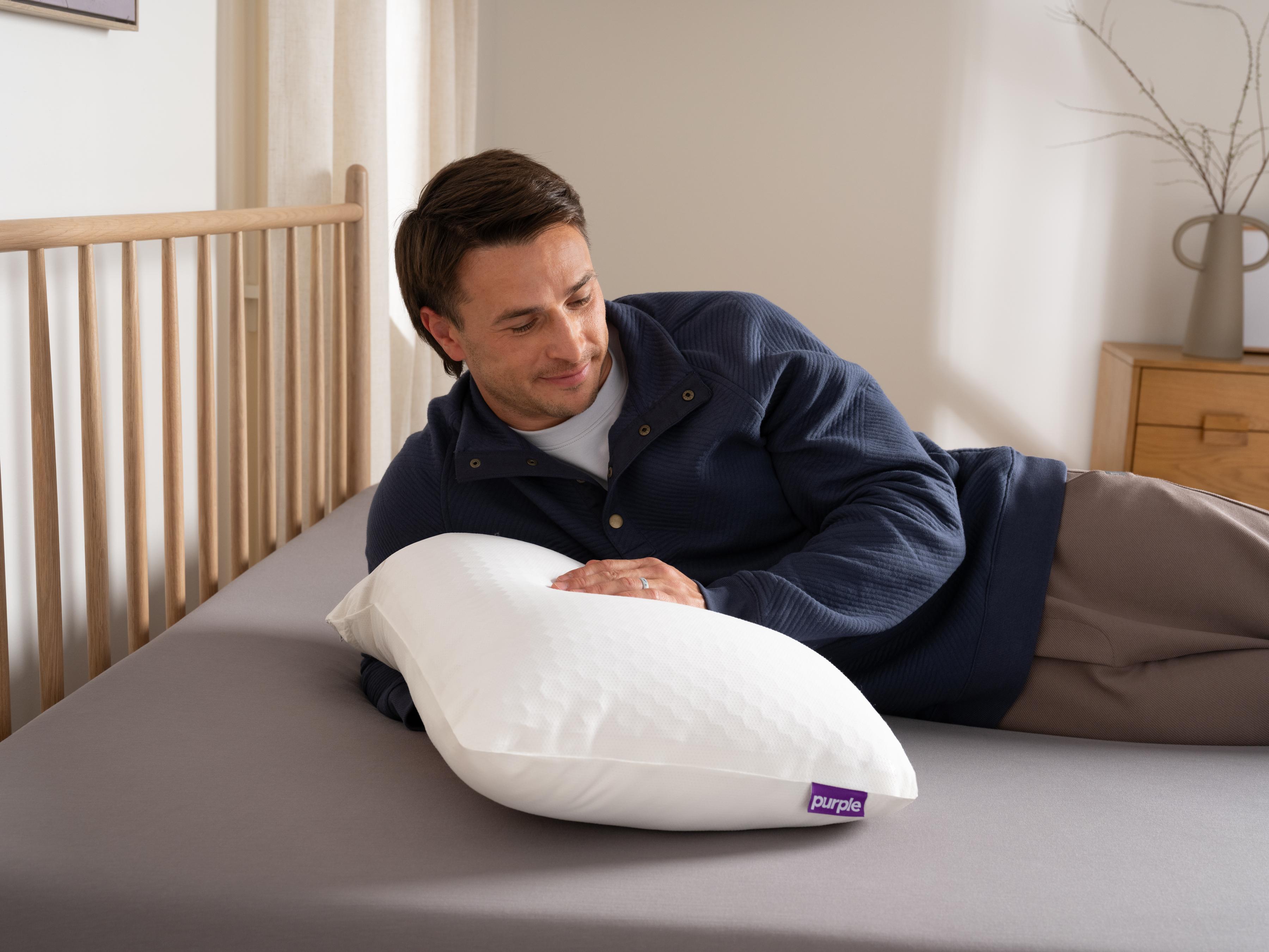 Purple GridCloud® Pillow, view 4
