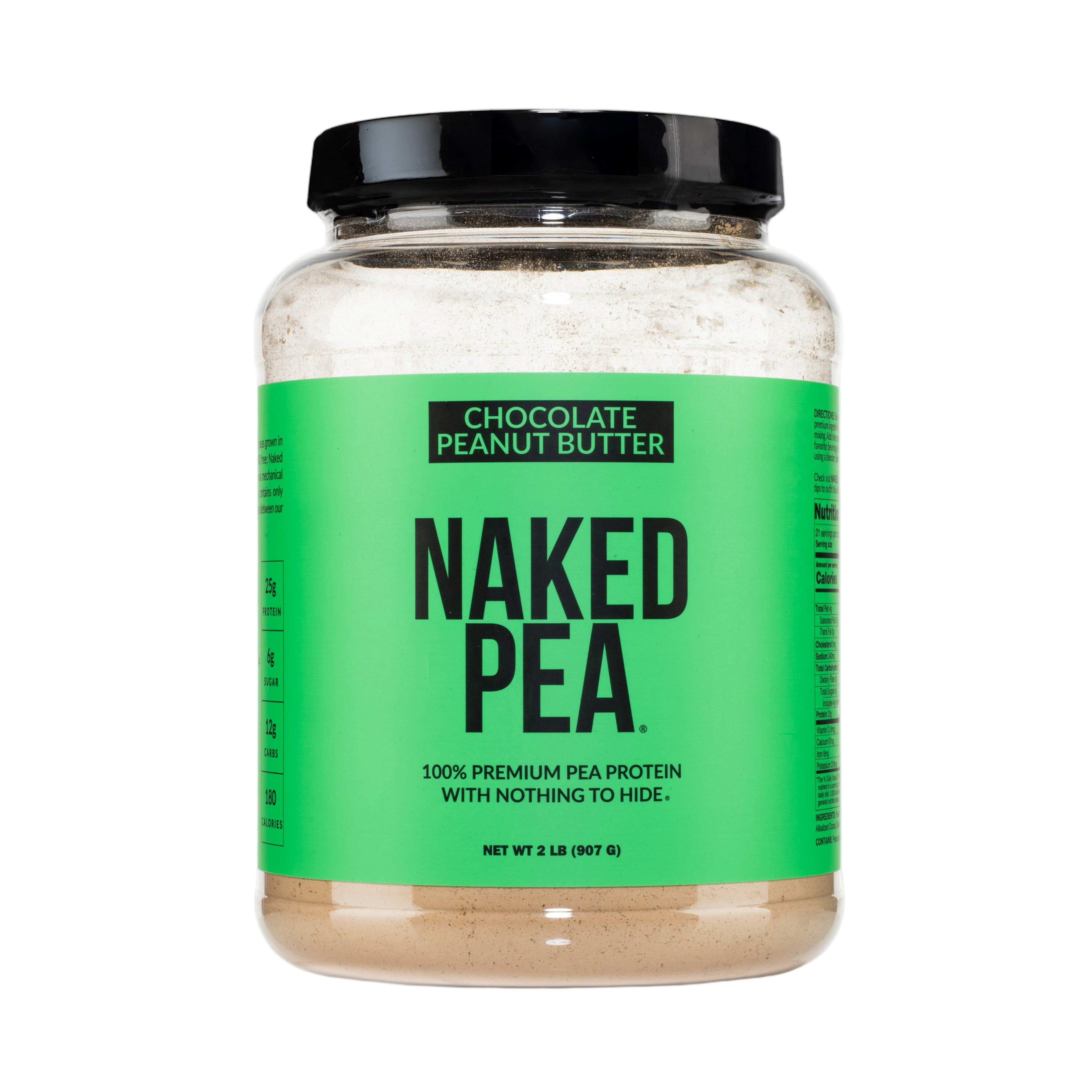 Bag of Chocolate Peanut Butter Pea Protein Powder, 2lb