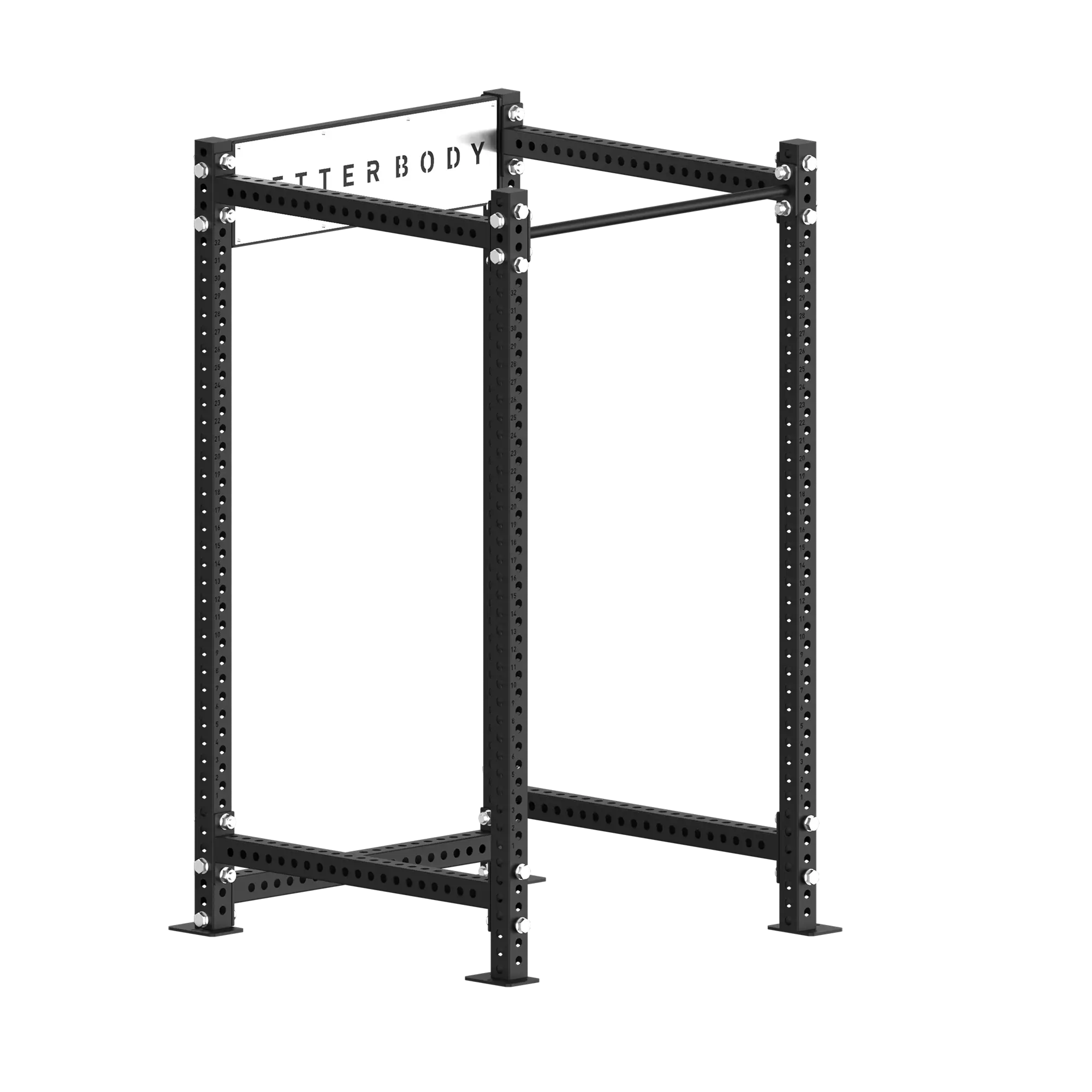 Better Body V2 power rack with cable attachment in home gym