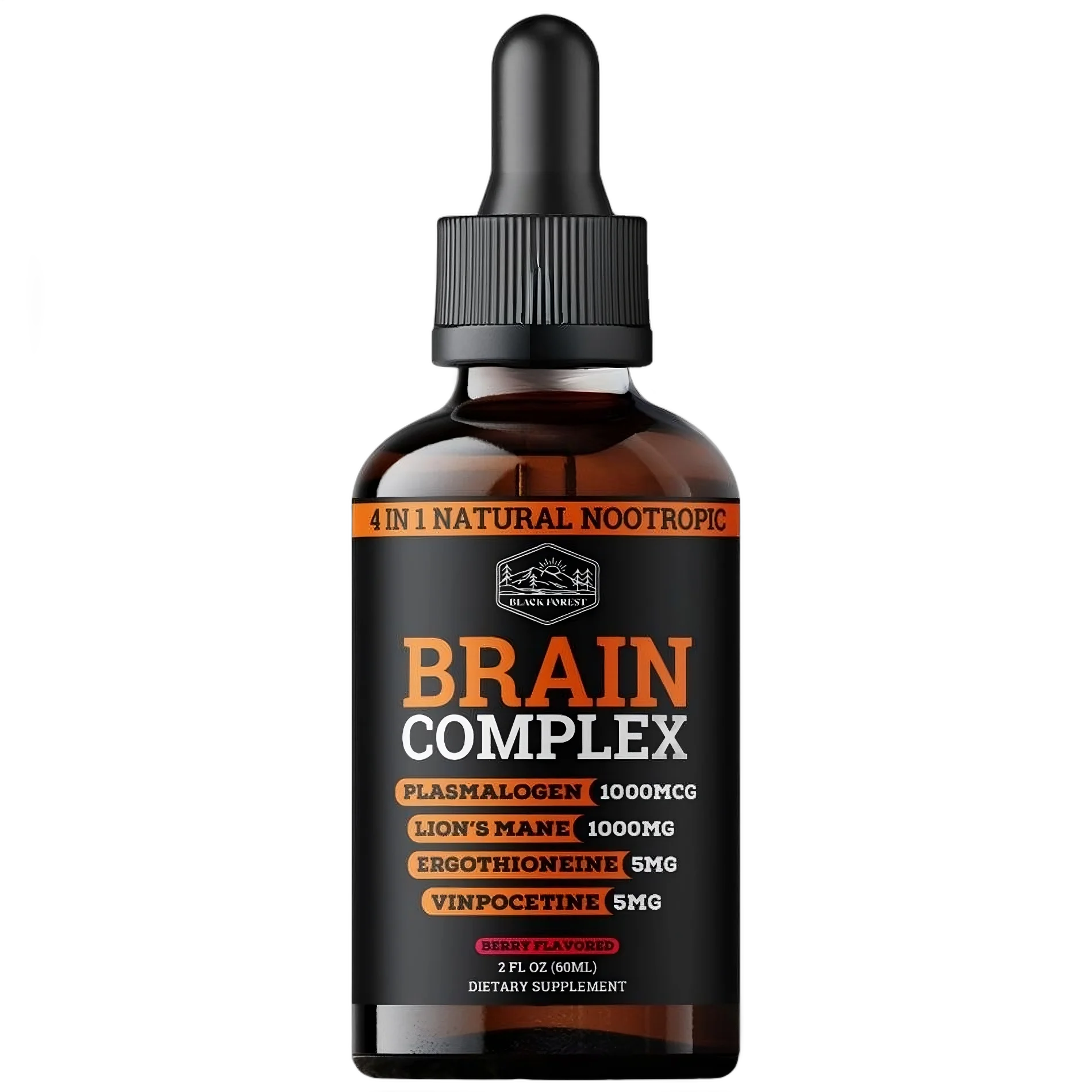Black Forest Supplements Brain Complex (4-IN-1 Natural Nootropic
