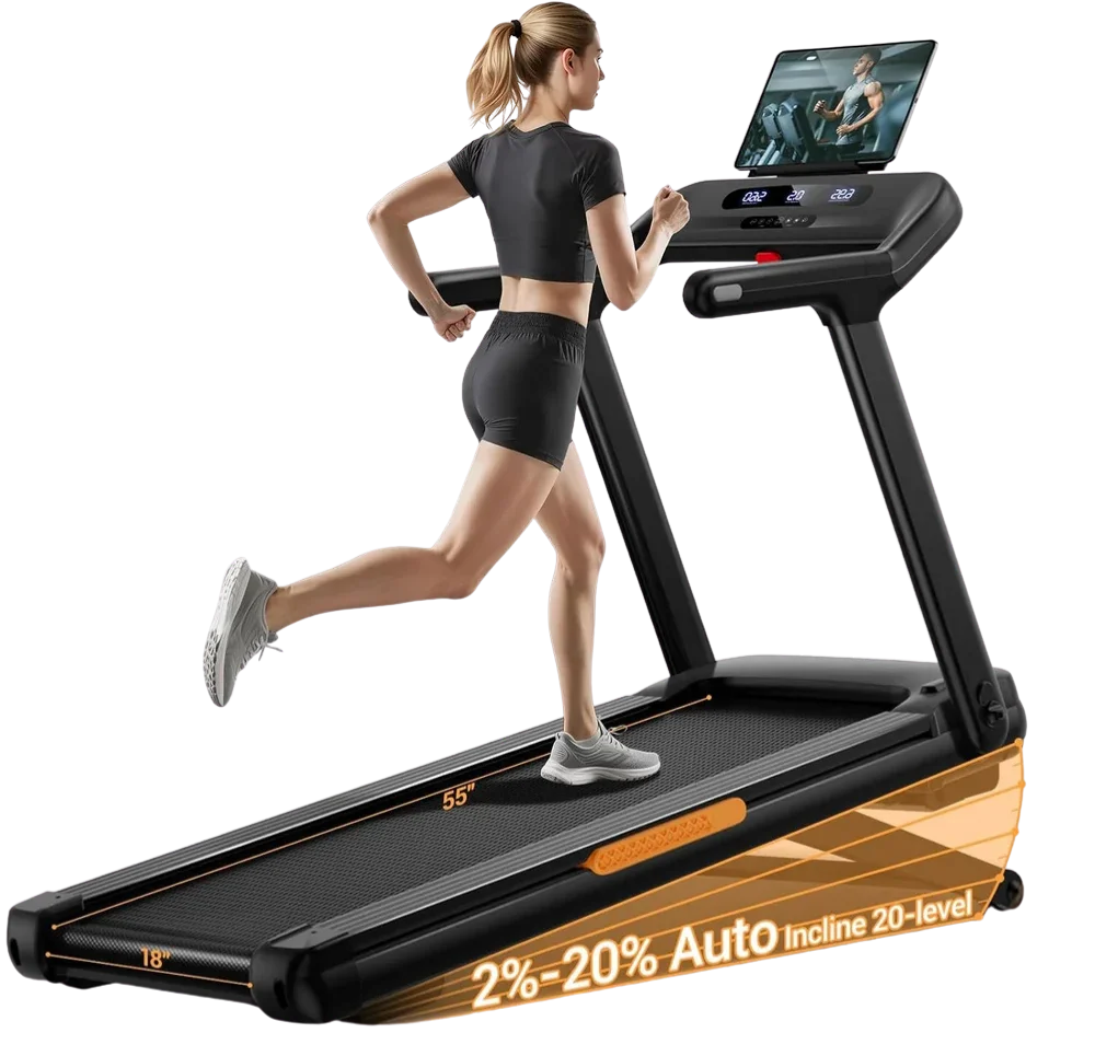 Product image for U80 400LBS Heavy Duty Treadmill with 20% Auto Incline