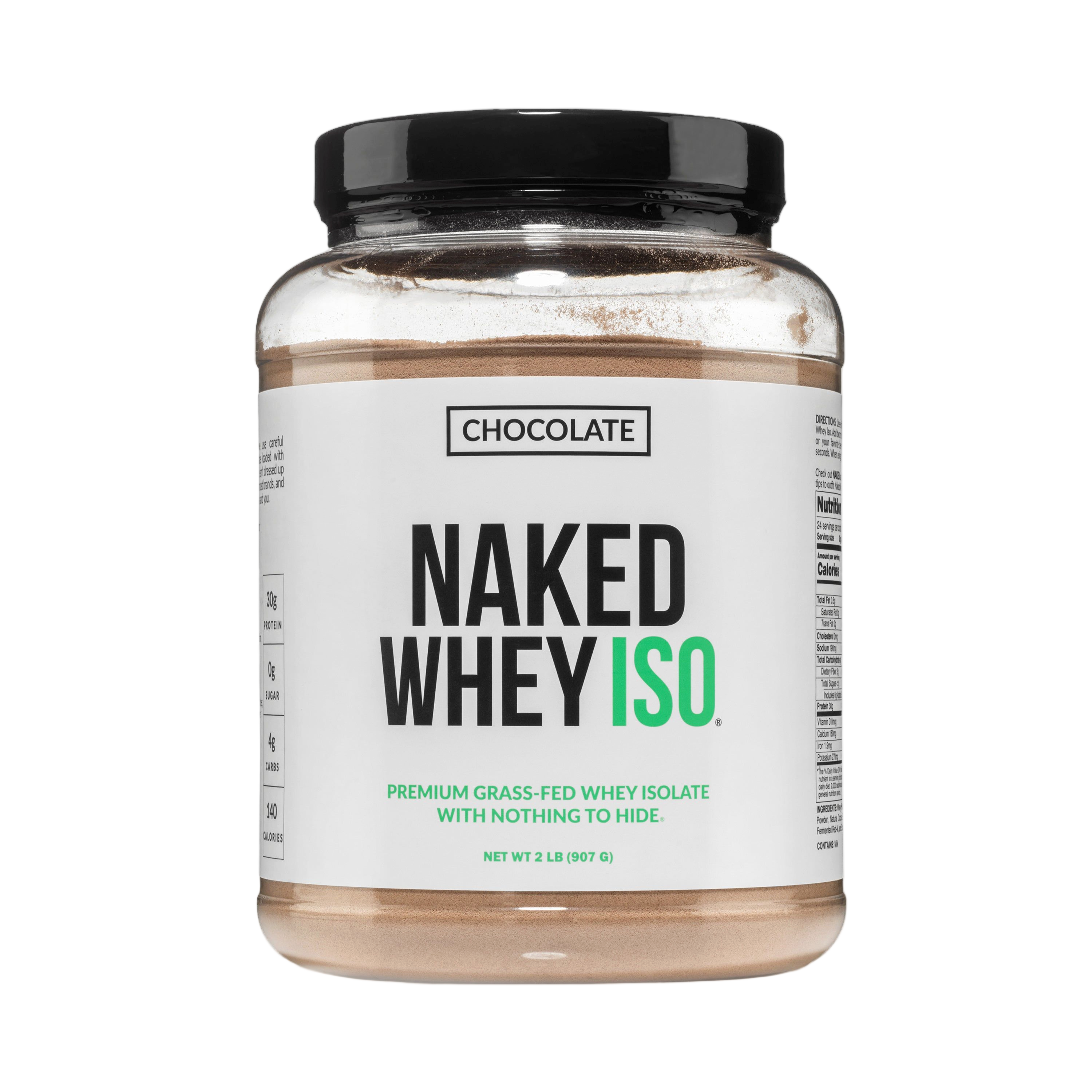 Bag of Chocolate Whey Isolate Protein Powder, 2LB