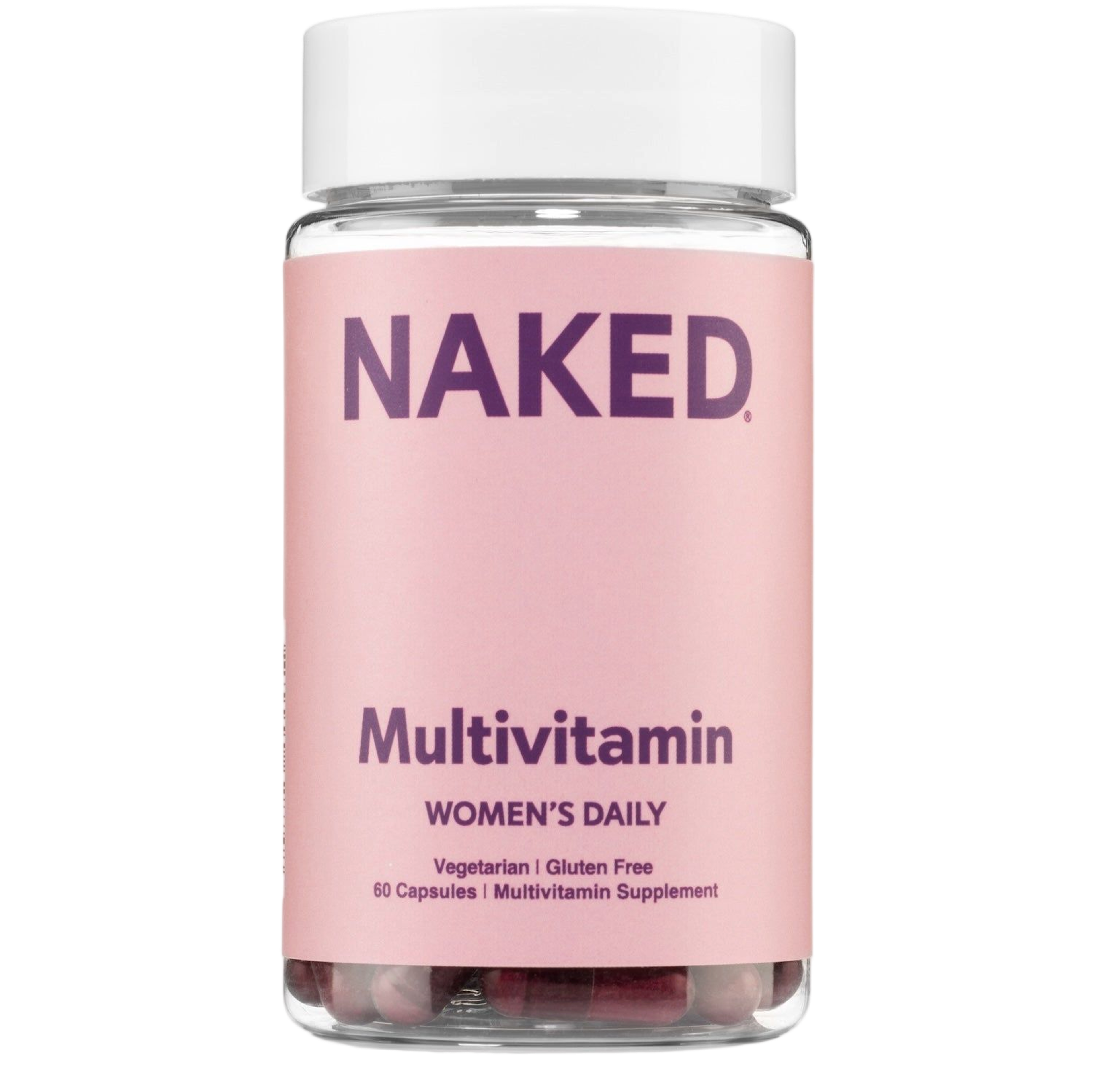 Bottle of Naked Nutrition Women's Multivitamin capsules