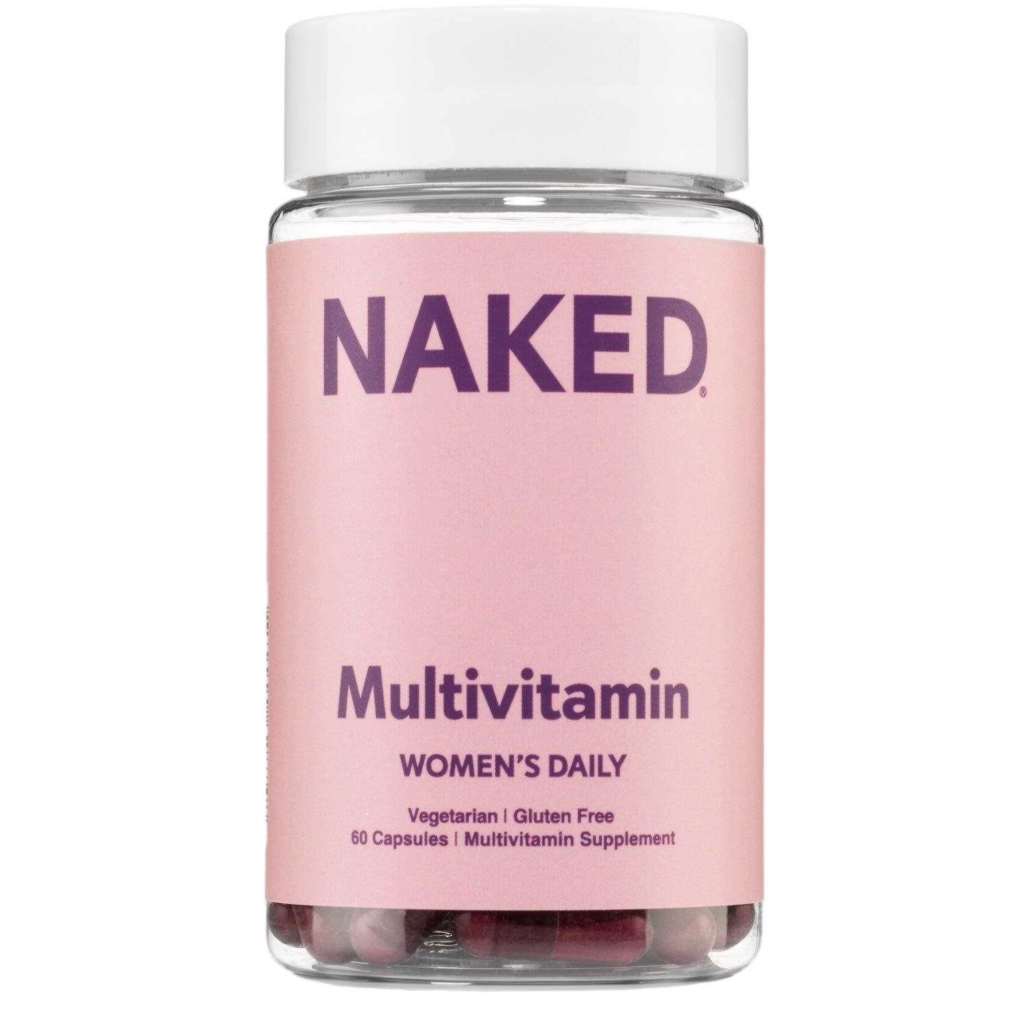 Bottle of Naked Nutrition Women's Multivitamin capsules