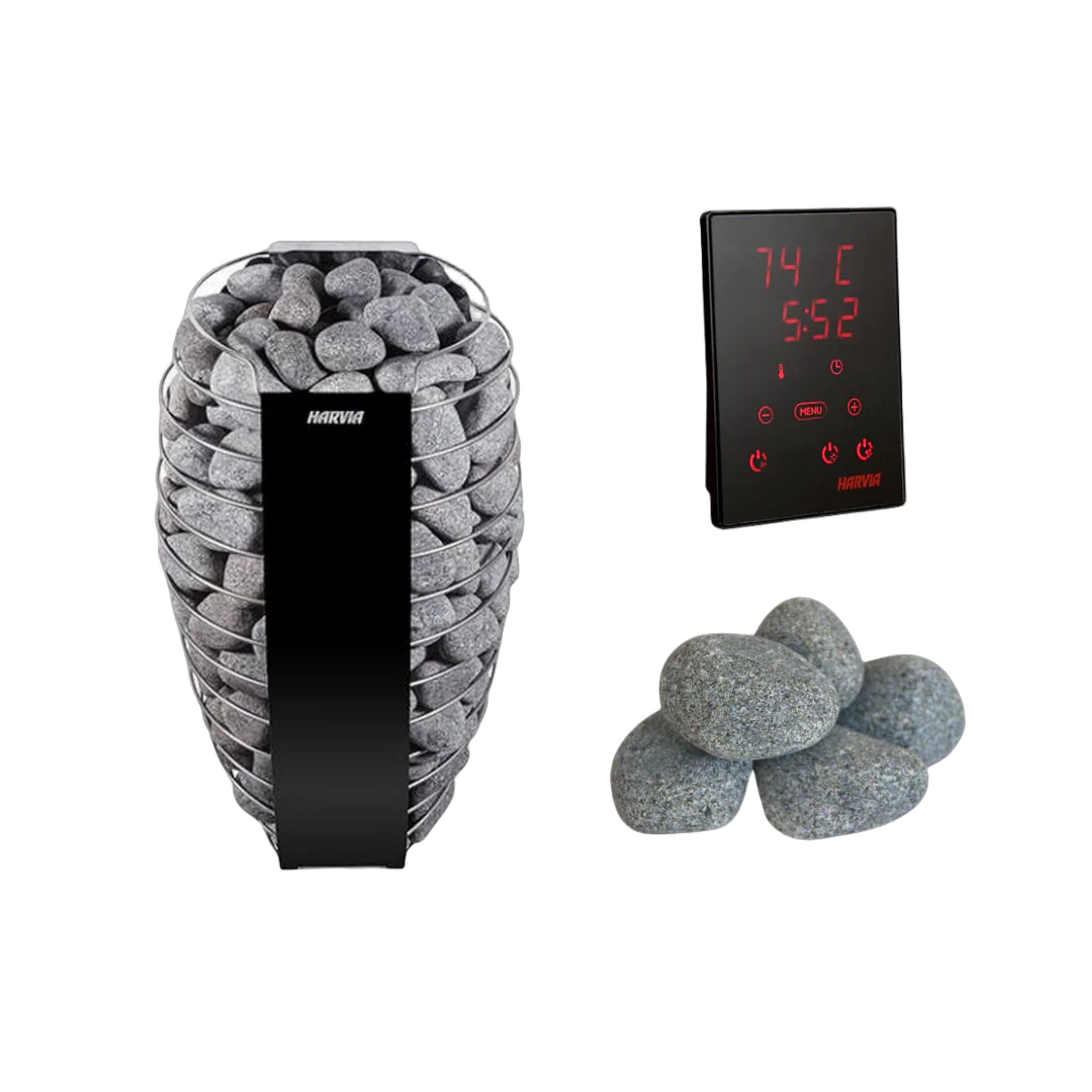 Harvia Spirit Sauna Heater With Rocks and WiFi Control