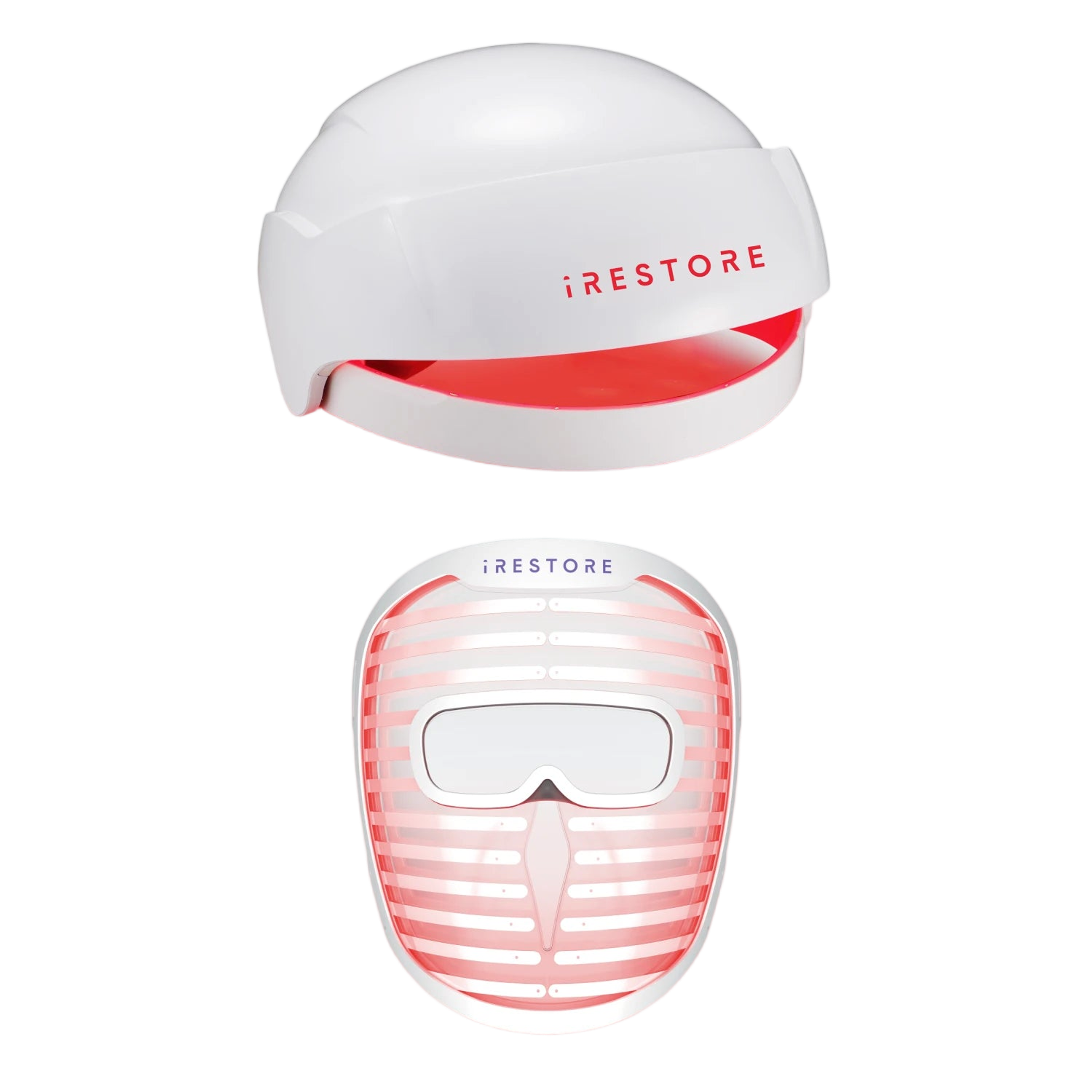 iRESTORE Essential hair growth system and Illumina Face Mask bundle