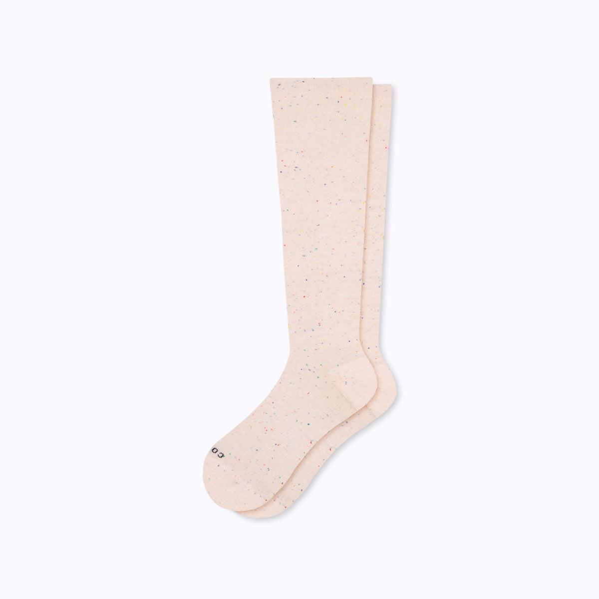Knee-High Compression - Recycled Cotton in Rose
